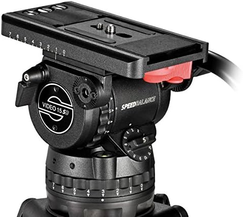 Sachtler DV 15 SB SpeedBalance Pro Video Fluid Head с отточна основание 100 мм, на амортисьорите 7 + 7 и плъзгаща плоча,