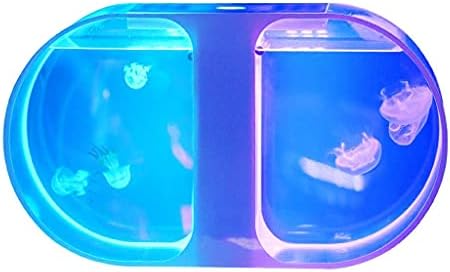 dhcsf Аквариум Творчески Двупосочен Медуза Аквариум Настолен Аквариум Aquarium Малка Медуза Аквариум, Декоративен Аквариум