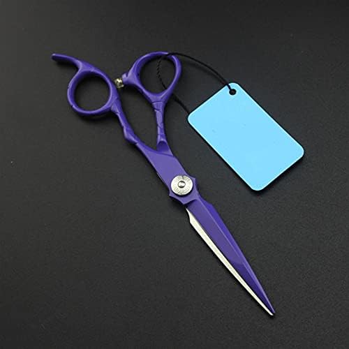 Ножици Професионални ножици за коса лилаво Крокодил дръжка фризьорски салон коса scissorthinning инструмент (Цвят : само