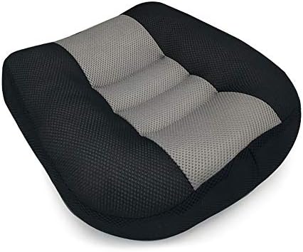 LKJYBG Възглавница Седалки Увеличаване на Височината на Басите Мат Преносим Дишаща Водача Booster Seat Pad Черно/Сиво 383810cm