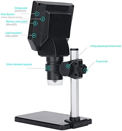 FCYIXIA Електронен USB Микроскоп 1-1000X Цифрово Запояване Видео Микроскопи с 4.3 LCD Дисплей, HD Увеличительная Фотоапарат