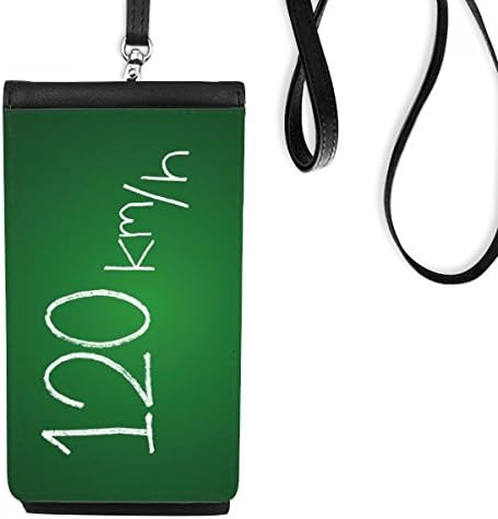 Kowledge Unit Скоростта Art Deco Fashion Gift Phone Wallet Портфейл Окачен Мобилен Калъф Черен Джоба