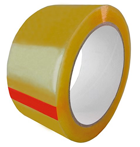 Лепило за естествен каучук ленти за запечатване на кутии лигав (3418) (2.5 Mil, 2 (48 мм), 110 yds)