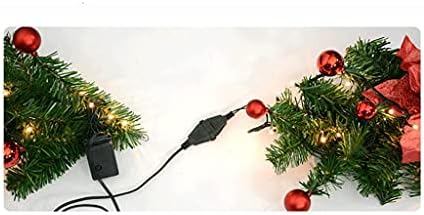 JJHDM Защита на околната среда PVC венец Червен Коледен тръстика е Подходящ за декорация на дома(размер:дължина-270 см