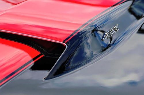 Черна двойка 427 Емблемата на предния Капак на двигателя е Съвместима с Подмяна на Chevrolet Corvette на 17803320
