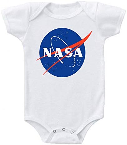 НАСА Meatball Logo Space Проучване Moon Baby Cotton BodySuit Гащеризон Onesie