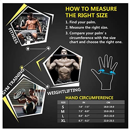 ihuan Дишаща Weight Lifting Gloves: Fingerless Workout Gloves Фитнес with Wrist Support | Enhance the Palm Protection | Extra Grip for Fitness | Lifting | Training | Rowing | Pull-ups......