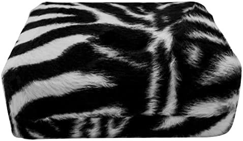 Исаак Kieran Zebra Print Гривна Бижута Gift Box - Travel Storage Display Case - with White Otterbox - 4 x 3.5 (Zebra Гривна