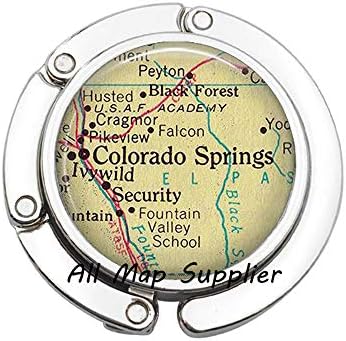 Очарователен Чантата си Кука Колорадо Спрингс карта в Чантата си Кука,Колорадо Спрингс карта Чанта Кука Колорадо Спрингс