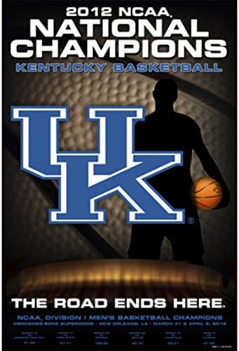 Pro Graphs Kentucky Дивите Котки 2012 National Basketball Champions Final Four Print Poster