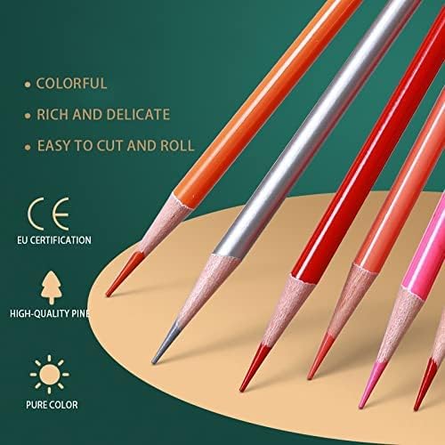 AZOPINBRE 200 Professional Oil Color Молив Set Акварел рисуване с Цветни Моливи Дървени цветни моливи Деца (Цвят : А) (Цвят : A)