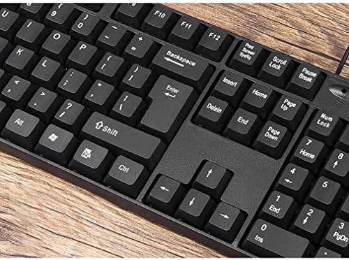 Офис Клавиатура Проводна USB Клавиатура и Мишка Combo 104 Удобни Тихи и Безшумни Клавиши за Windows Office Gamer Desktop,