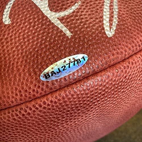 Бен Roethlisberger Нов Подписа на Уилсън NFL Football Game UDA Upper Deck COA