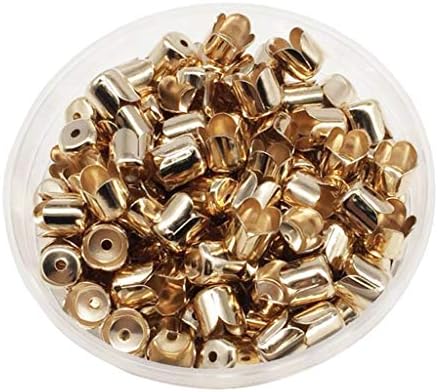 Bonarty 160Pcs ЛОТ Antique Gold Tassel Beads End Caps направи си САМ Бижута Pendant 6x6mm