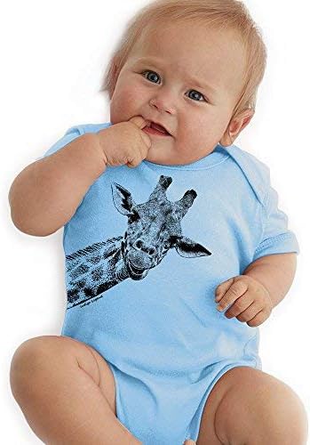 Индиго Legend Unisex Бебе Жираф Bodysuit for Baby, Дрехи