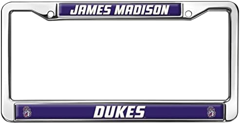 Графика и много други Логото на James Madison Dukes пълен размер Стандартен лиценз табела-Метална рамка