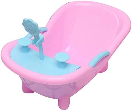 pulabo Kids Child Сладко Bath Shower 3D Artificial Toy Doll House Accessories Decor Pink + Green Durableâ€'Inâ€'Use Affordable