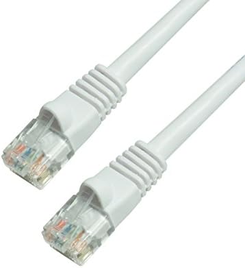GRANDMAX CAT6, RJ-45, 550 Mhz, UTP Ethernet Мрежов Пач кабел Snagless/Формованный Пузырьковый обувки/ 3 Фута/ Бял
