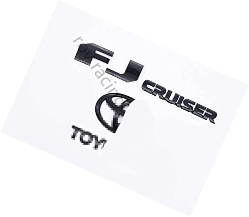 JUNBIE подходящ за FJCruiser 2007-2015 Задната Врата Лого Емблема Икона Табела Лъскаво Черен