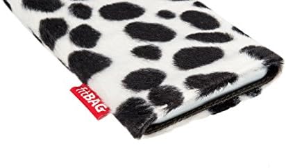 fitBAG Bonga Dalmatian Custom Tailored Sleeve for ZTE Axon 30 Pro | Произведено в Германия | Тънка Имитация на Кожа Калъф