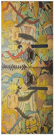 73 Инчов килимче За Йога Кърпа Китайската Врата Бог Благословия Нескользящий Сгъваем Дълъг Мат Кърпа за Йога за Абсорбиращи