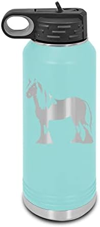 Цигански Horse Laser Graved Water Bottle Customizable Polar Camel Stainless Steel Many Colors Sizes with Straw - Ver 2