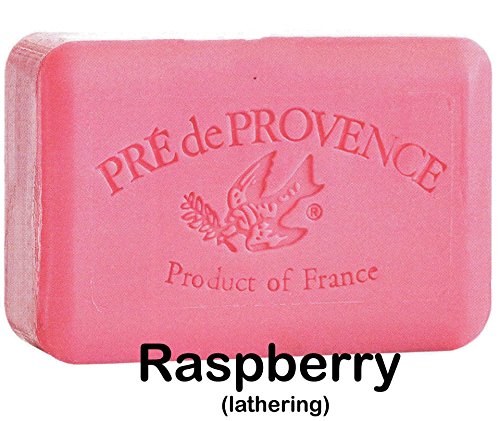 Калъф от 12 блокчета сапун Pre de Provence Raspberry Scent 250 гр масло ши extra large