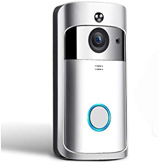 WSZJJ Smart Security Video DoorBell, Безжичен Интелигентен Видео звънчева Камера С Батерии Откриване на Движение,Двупосочен