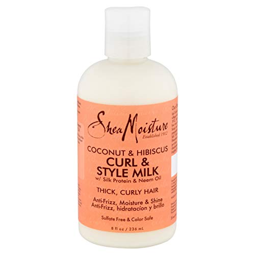 Shea Moisture Coconut & Hibiscus Curl & Style Milk 8 унции (235 мл) (6 опаковки)