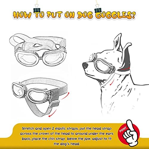 Наслаждавайки се на Малко Куче Очила UV-Защита на Куче Слънчеви Очила Ветрозащитный Снежна ПАТ Очила за Кученце, Котка
