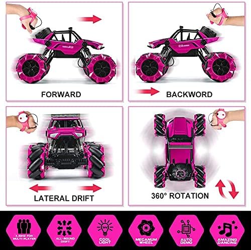 NQD 1:14 Remote Control Big Monster Car, 4wd Off Road Rock Electric Toy Off All Terrain Radio Remote Control Vehicle Truck Crawler за Момчета и Момичета