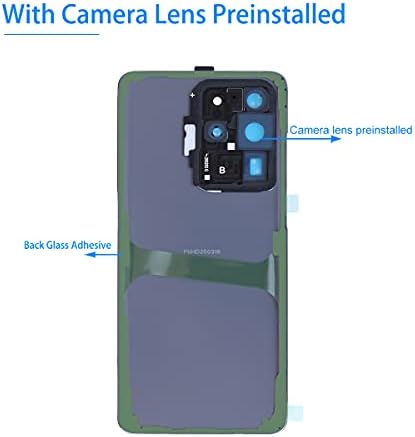 Смяна на стъкло на задната корица Vimour за Samsung Galaxy S20 Ultra G988U Всички Носители с предварително зададена Обектива на камерата, всички лепило и професионални комплекти с