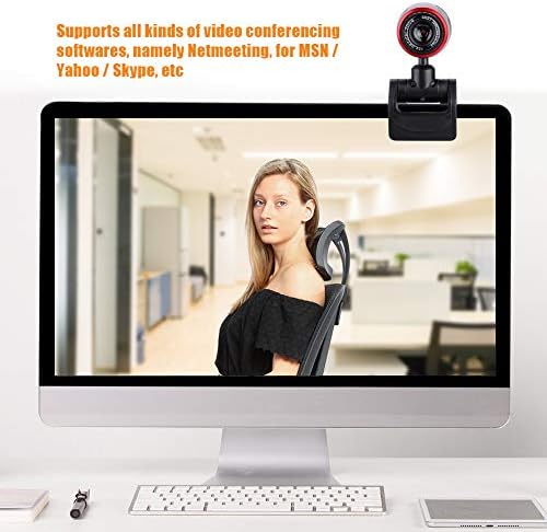 Уеб камера USB Уеб камера D с микрофон,16MP Ръчен Фокус Cam 360° с Регулируема,Щепсела и да играе за компютър PC Лаптоп