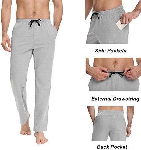 GeeGo Мъжки Панталони за йога с Отворено Дъно Спортни Панталони Свободно Намаляване на Ежедневните Панталони За джогинг