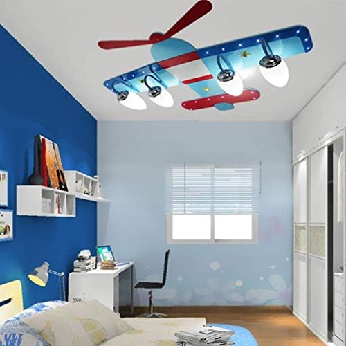 FXLYMR Тавана Лампа Полилей, с монтиран на стената Лампа Led Детска Стая, Креативна Модел Самолет, Стая за Момчета и Момичета,