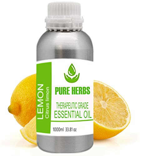 Етерично масло от Citrus Limonum лимонов чист и натурален терапевтичен клас (1000 мл - 33,81 унция)