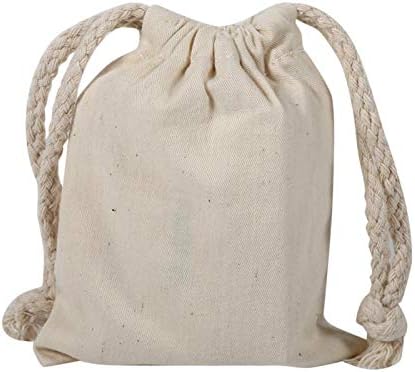 Oumefar Голям Капацитет на Drawstring Чанта За Съхранение на Естествен Памук Drawstring Чанта За Съхранение на Бельо Мръсни