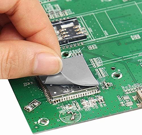 OwlTree 3 Pack Thermal Pad,100x100mm 0.5 mm 1mm 1.5 mm Високоефективен Топлопроводимост 12.8 W/mK,Топлоустойчив Силикон за Смазване Thermal Подложки за лаптоп GPU SSD IC LED Cooler