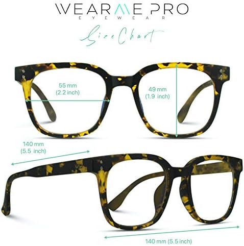 WearMe Pro - Квадратни Извънгабаритни Дамски Елегантен Класически Очила със Синя светлина