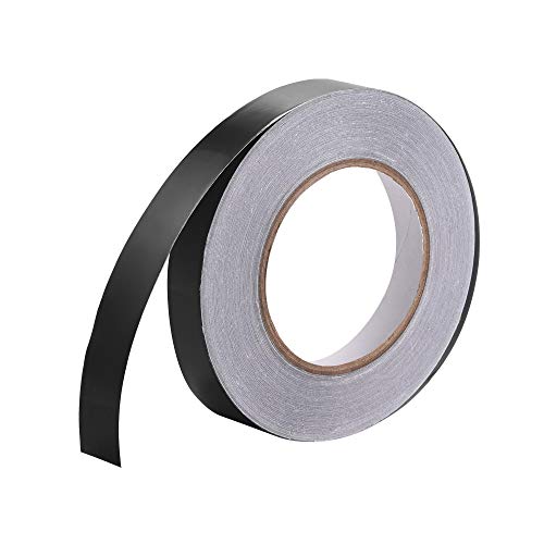 лента от алуминиево фолио uxcell черна Штейновая Лента Не Отразяват 10mmx50m/164ft за ОВК, запечатване, кръпка топли и студени тръби