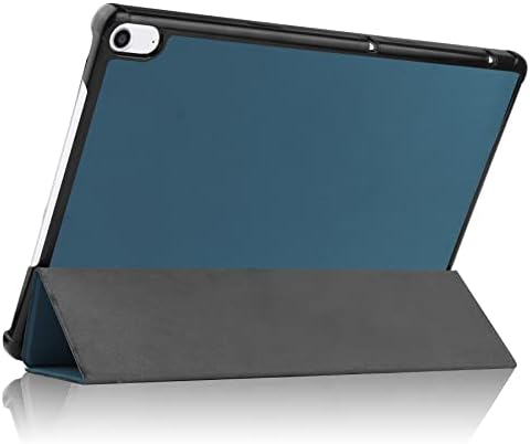 Калъф за таблет Калъф за dtab Compact D-41A inch 10.1 Slim Tri-Fold Stand Smart Case,Поставка с множество ъгли Hard Shell Folio Case Cover Auto Sleep/Wake Tablet PC Bag (Цвят : тъмно зелен)