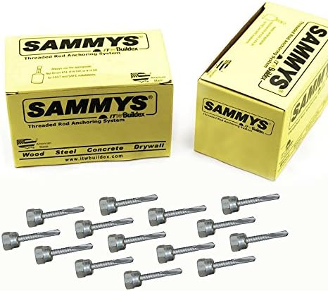 Everflow Sammys 8037957-50 DSTR 1-1/2 3/8 инча Оттичане на резба прът Анкерная дизайн, неръждаема стомана, електро-цинк,