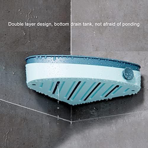D-GROEE Storage Rack Durable Strong Bearing Wall Mount Bathroom Corner Срок for Blue Dorm