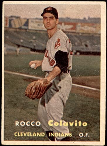 1957 Topps # 212 Rocky Colavito Cleveland Indians (Бейзболна картичка) VG Indians