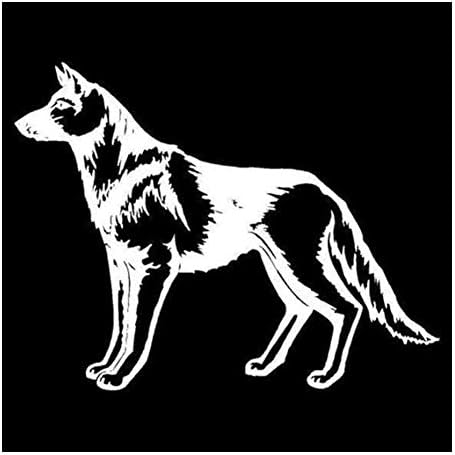 LUOHAIMEI 14.7x11.2CM Немска овчарка е куче Стикер Стикер Класически Животно Оформление на Автомобила Бижута и Аксесоари
