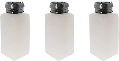 Aicosineg Pack of 3 Push Down Empty Lockable Помпа Dispenser Bottle for Nail Polish and Makeup Remover,Лаборатория, Dentist,