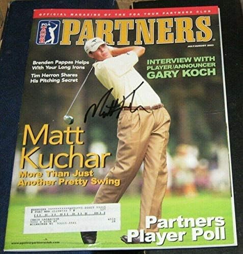 Мат Kuchar Players Championship Win SIGNED AUTOGRAPHED Golf Magazine COA PGA - Списания за голф С Автограф