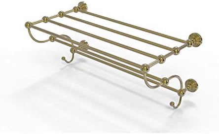 Allied Brass WP-HTL/24-5 Waverly Place Collection 24 Inch Train Rack Towel Срок, Unlacquered Brass
