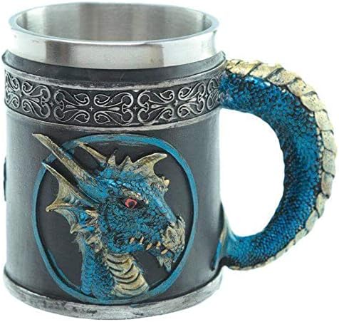 Puckator 1 x Декоративна чаша Dark Легенди Dragon, Смола, Смесена, Височина 11 см Ширина 13,5 см Дълбочина 9 см