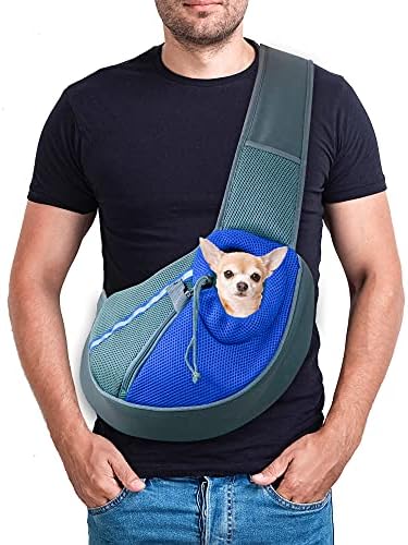 Orinci Dog Carrier Sling Bag – чанта за котки и кучета със светлоотразителни ивици – Дишаща и лека окото Переноска за